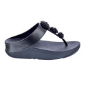 Sandalias FitFlop zapatos Mujer modelo Fino Beadie Negro 