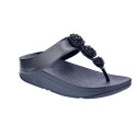 Sandalias FitFlop zapatos Mujer modelo Fino Beadie Negro 