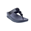 Sandalias FitFlop zapatos Mujer modelo Fino Beadie Negro 