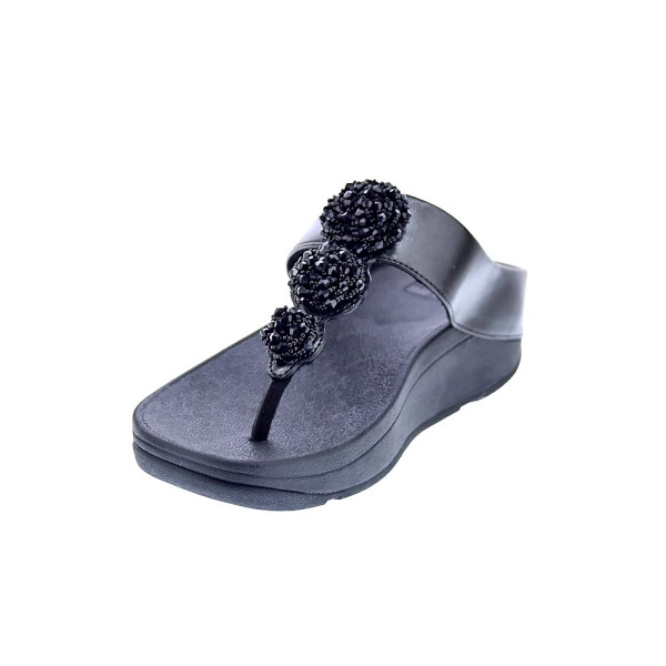 Sandalias FitFlop zapatos Mujer modelo Fino Beadie Negro 