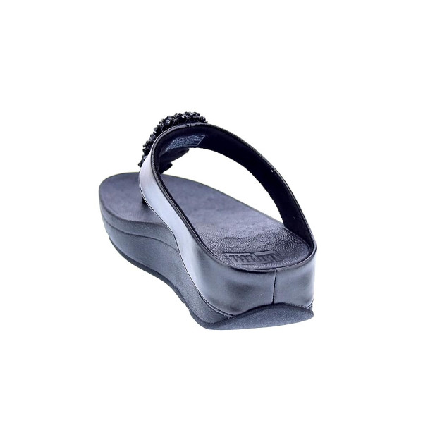 Sandalias FitFlop zapatos Mujer modelo Fino Beadie Negro 