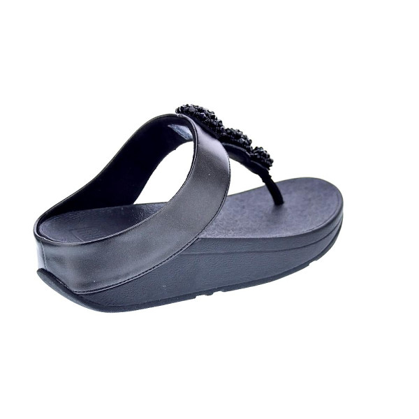 Sandalias FitFlop zapatos Mujer modelo Fino Beadie Negro 