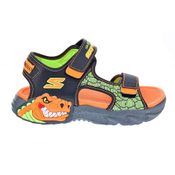 Sandalias Skechers zapatos Niño modelo Creature Splash Negro 