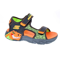 Sandalias Skechers zapatos Niño modelo Creature Splash Negro  2