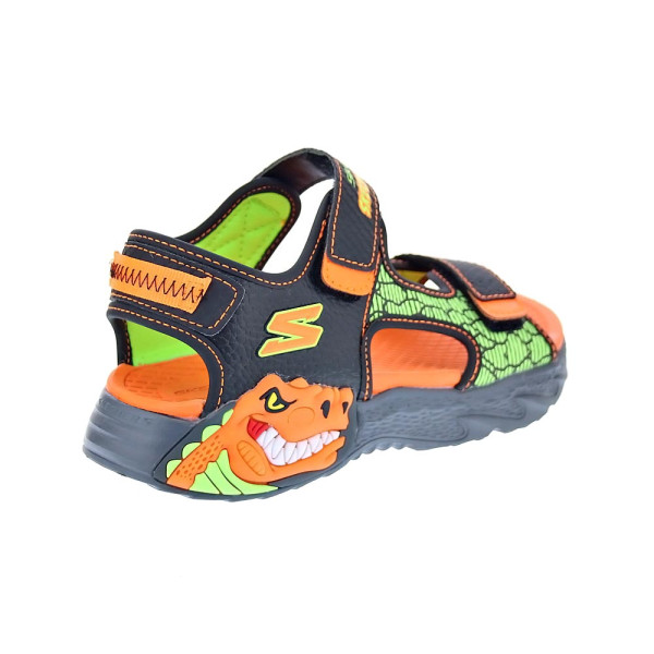 Sandalias Skechers zapatos Niño modelo Creature Splash Negro 