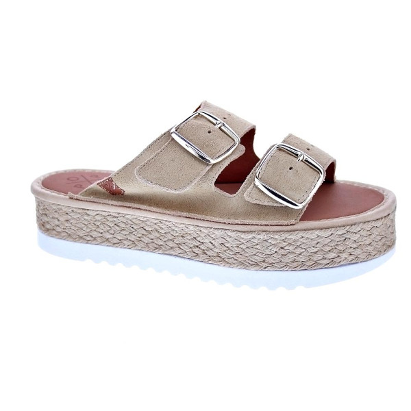 Sandalias Popa zapatos Mujer modelo Collao Serraje Beige 