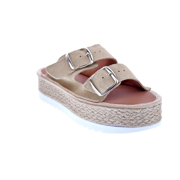 Sandalias Popa zapatos Mujer modelo Collao Serraje Beige 