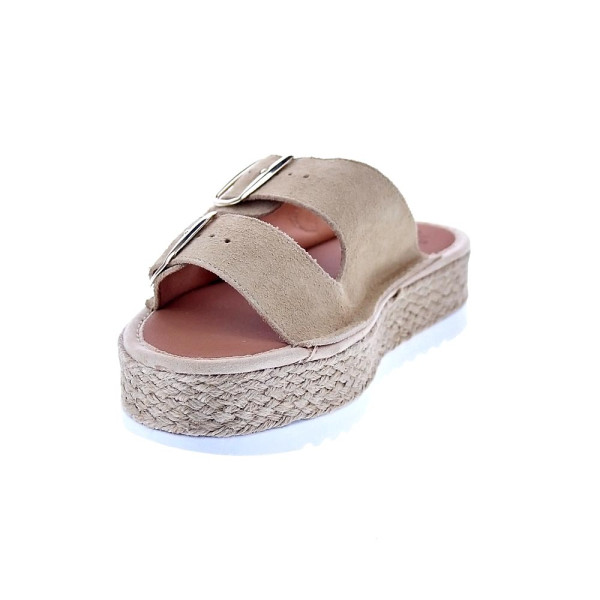 Sandalias Popa zapatos Mujer modelo Collao Serraje Beige 