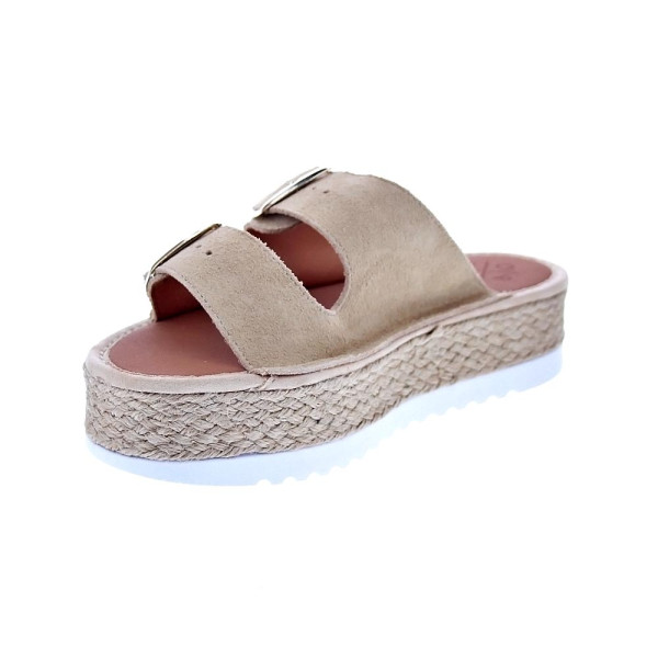 Sandalias Popa zapatos Mujer modelo Collao Serraje Beige 
