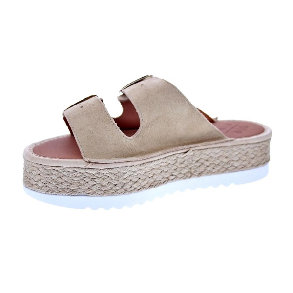 Sandalias Popa zapatos Mujer modelo Collao Serraje Beige 