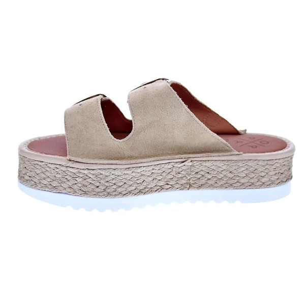 Sandalias Popa zapatos Mujer modelo Collao Serraje Beige 