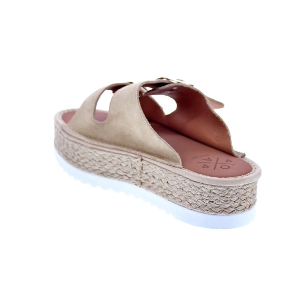 Sandalias Popa zapatos Mujer modelo Collao Serraje Beige 