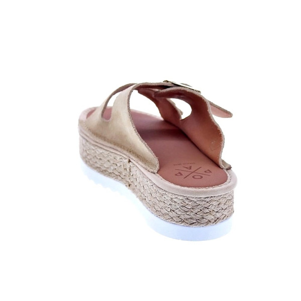 Sandalias Popa zapatos Mujer modelo Collao Serraje Beige 