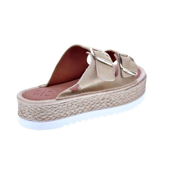 Sandalias Popa zapatos Mujer modelo Collao Serraje Beige 