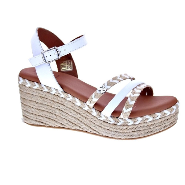 Sandalias Popa zapatos Mujer modelo Albany Cuerda Blanco 