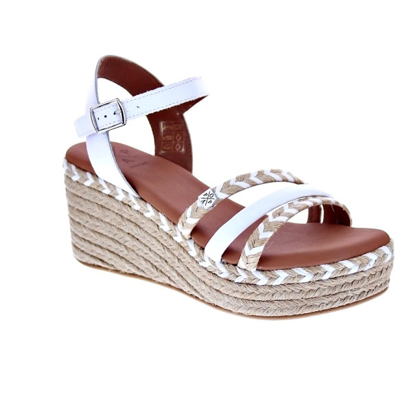 Sandalias Popa zapatos Mujer modelo Albany Cuerda Blanco 