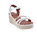 Sandalias Popa zapatos Mujer modelo Albany Cuerda Blanco 