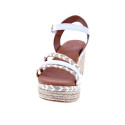 Sandalias Popa zapatos Mujer modelo Albany Cuerda Blanco 