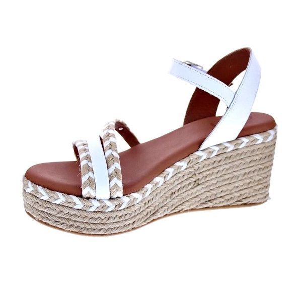 Sandalias Popa zapatos Mujer modelo Albany Cuerda Blanco 