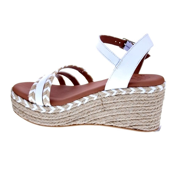 Sandalias Popa zapatos Mujer modelo Albany Cuerda Blanco 