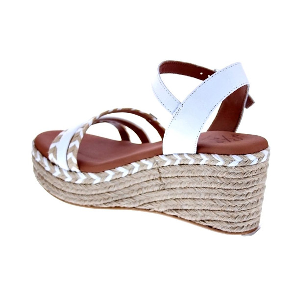 Sandalias Popa zapatos Mujer modelo Albany Cuerda Blanco 