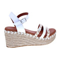 Sandalias Popa zapatos Mujer modelo Albany Cuerda Blanco 