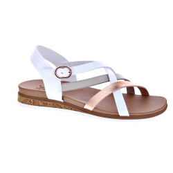 Sandalias Skechers zapatos Mujer modelo Peak Rank Blanco  2