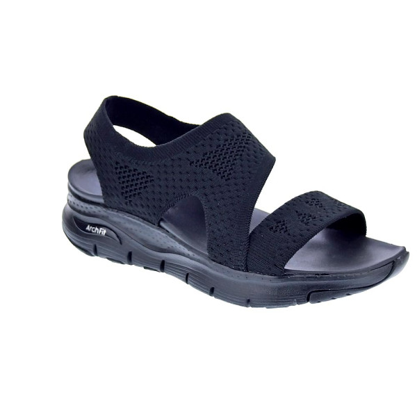 Sandalias Skechers zapatos Mujer modelo Brightest Day Negro 