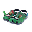 Zuecos Crocs zapatos Niño modelo Minecraft Cls Verde 
