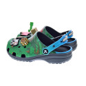 Zuecos Crocs zapatos Niño modelo Minecraft Cls Verde 