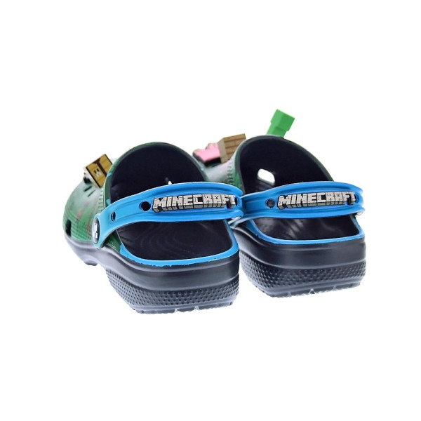 Zuecos Crocs zapatos Niño modelo Minecraft Cls Verde 