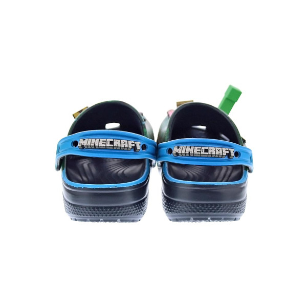 Zuecos Crocs zapatos Niño modelo Minecraft Cls Verde 