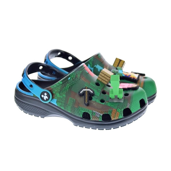 Zuecos Crocs zapatos Niño modelo Minecraft Cls Verde 