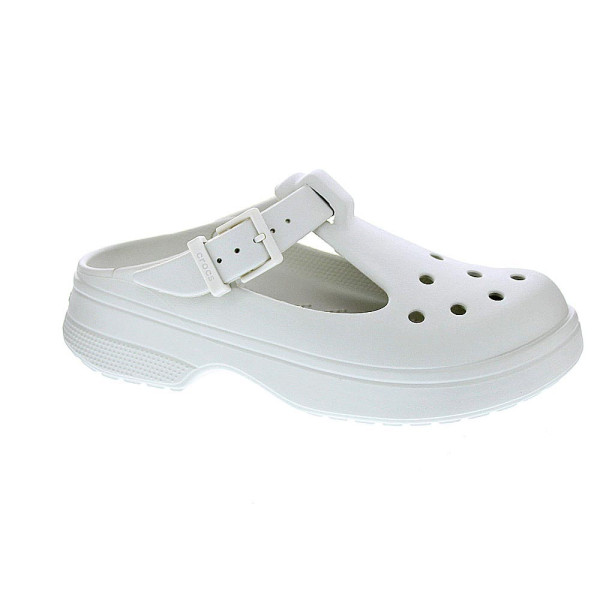 Zuecos Crocs zapatos Mujer modelo Classic Mary Jane Blanco 