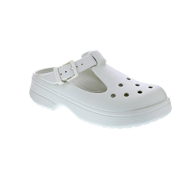 Zuecos Crocs zapatos Mujer modelo Classic Mary Jane Blanco 