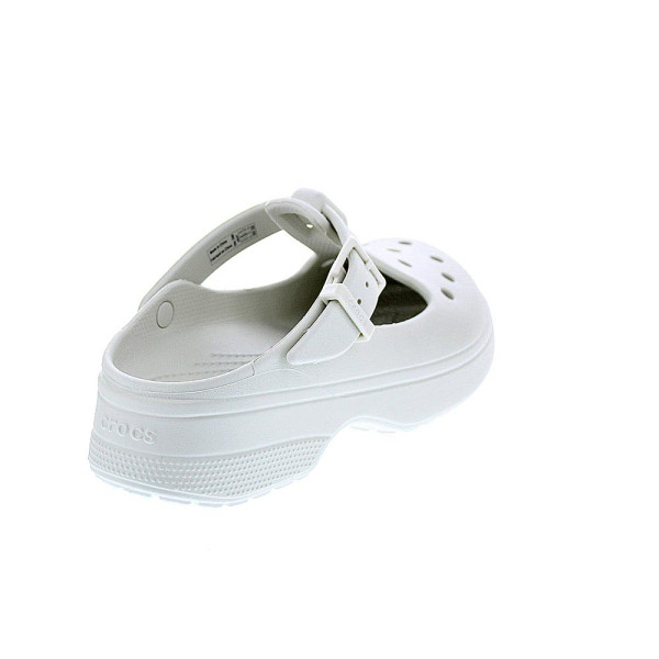 Zuecos Crocs zapatos Mujer modelo Classic Mary Jane Blanco 