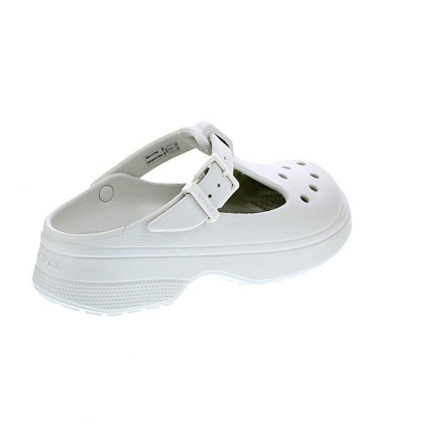 Zuecos Crocs zapatos Mujer modelo Classic Mary Jane Blanco 