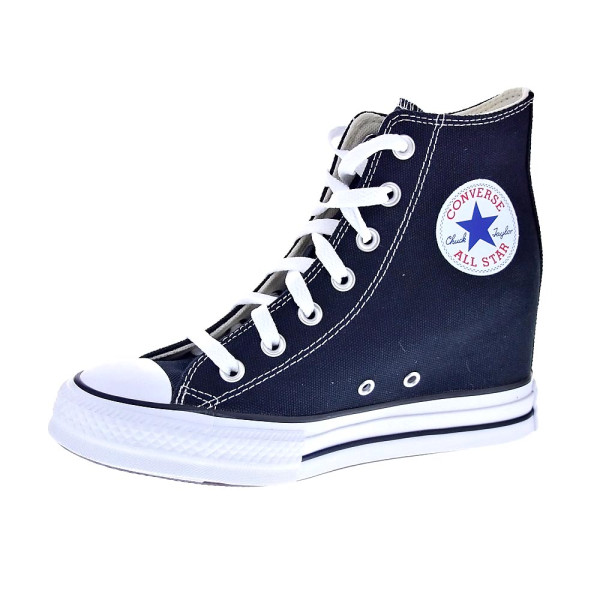 Zapatillas botas Converse zapatos Mujer modelo Chuck Taylor Ctas Wedge Cuña Negro Cordón
