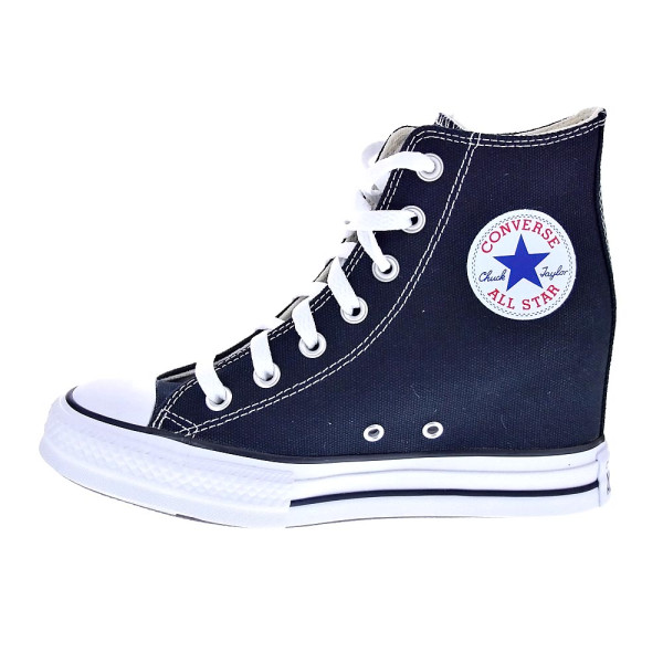 Zapatillas botas Converse zapatos Mujer modelo Chuck Taylor Ctas Wedge Cuña Negro Cordón