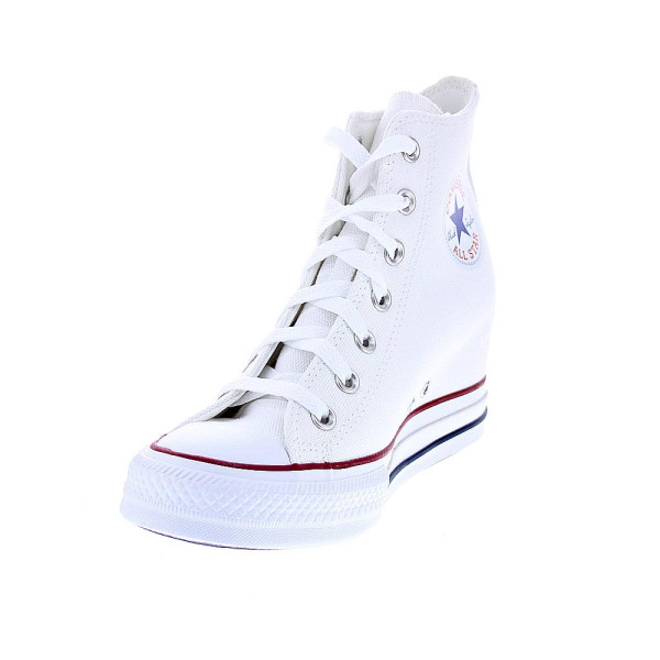 Zapatillas botas Converse zapatos Mujer modelo Chuck Taylor Ctas Wedge Cuña Blanco Cordón