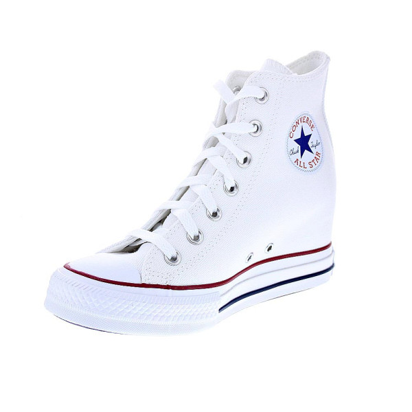 Zapatillas botas Converse zapatos Mujer modelo Chuck Taylor Ctas Wedge Cuña Blanco Cordón