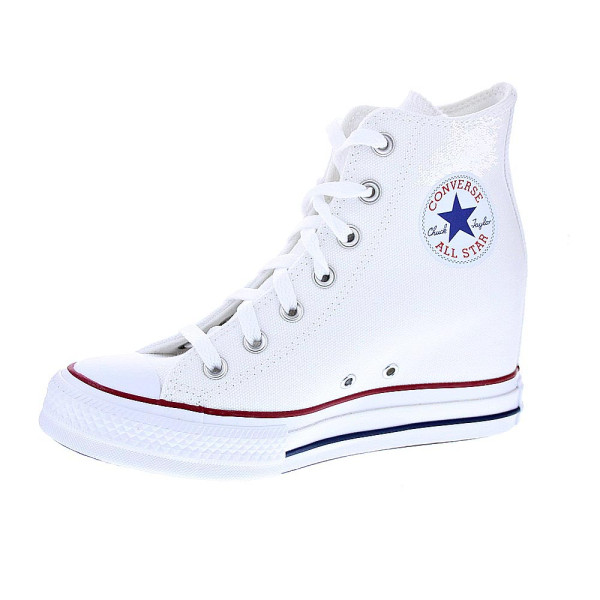 Zapatillas botas Converse zapatos Mujer modelo Chuck Taylor Ctas Wedge Cuña Blanco Cordón