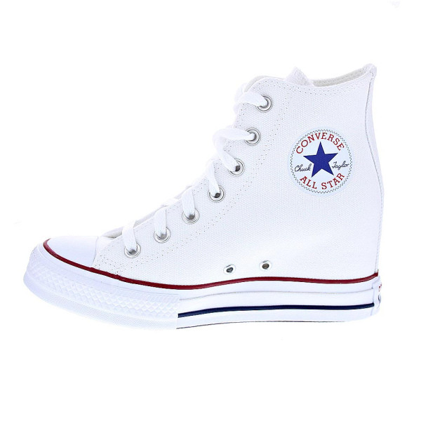 Zapatillas botas Converse zapatos Mujer modelo Chuck Taylor Ctas Wedge Cuña Blanco Cordón