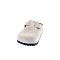 Zuecos Birkenstock zapatos Mujer modelo Boston Suede Beige 