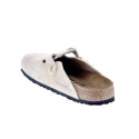 Zuecos Birkenstock zapatos Mujer modelo Boston Suede Beige 
