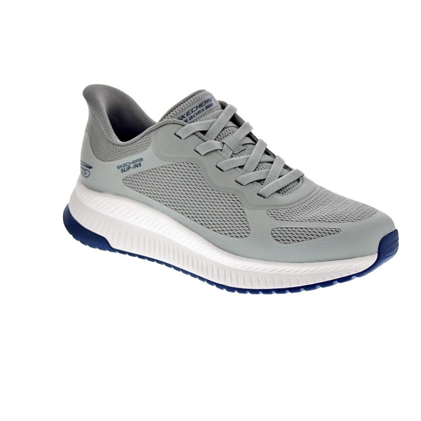 Zapatillas Skechers zapatos Hombre modelo Slipins Bobs Squad Verde Elástico