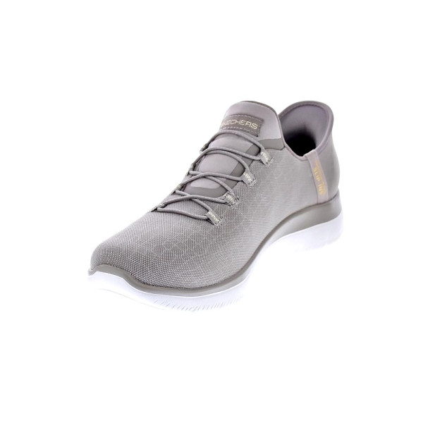 Zapatillas Skechers zapatos Mujer modelo Slipins Summits Beige Elástico