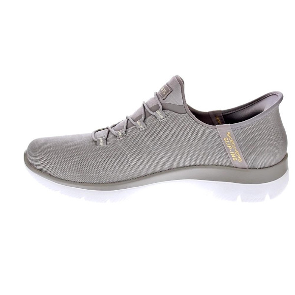Zapatillas Skechers zapatos Mujer modelo Slipins Summits Beige Elástico