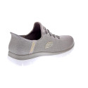 Zapatillas Skechers zapatos Mujer modelo Slipins Summits Beige Elástico