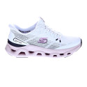 Zapatillas Skechers zapatos Mujer modelo Slipins Glide Step Blanco Elástico